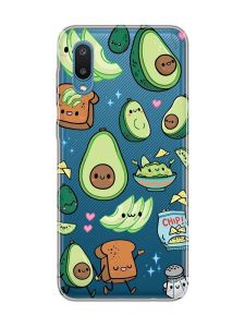 Прозорий чохол на Samsung Galaxy A02/A022 (2021) :: Милі авокадо каваї (принт 305)