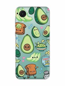 Прозорий чохол на Samsung Galaxy A03 Core / A032 :: Милі авокадо каваї (принт 305)