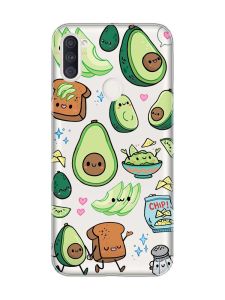 Прозорий чохол на Samsung Galaxy A11 :: Милі авокадо каваї (принт 305)