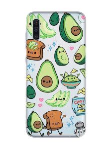 Прозорий чохол на Samsung Galaxy A50 (2019) A505 :: Милі авокадо каваї (принт 305)