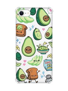 Чохол з потовщеними кутами на iPhone 7/ 7s/ 8/ 8s :: Милі авокадо каваї (принт 305)