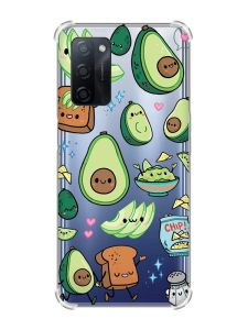 Чохол з потовщеними кутами на Oppo A55 :: Милі авокадо каваї (принт 305)