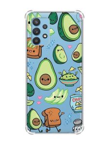 Чохол з потовщеними кутами на Samsung Galaxy A32 :: Милі авокадо каваї (принт 305)
