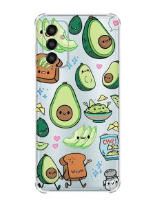 Чохол із потовщеними кутами на Samsung Galaxy M13 4G :: Милі авокадо каваї (принт 305)