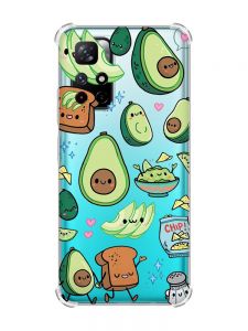 Чохол з потовщеними кутами на Xiaomi Redmi Note 11 4G :: Милі авокадо каваї (принт 305)