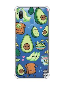 Чохол з потовщеними кутами на Samsung Galaxy A30 (2019) / A20 (2019) :: Милі авокадо каваї (принт 305)