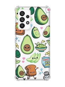 Чохол з потовщеними кутами на Samsung Galaxy A53 :: Милі авокадо каваї (принт 305)
