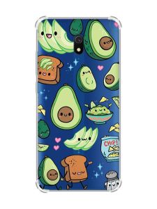 Чохол з потовщеними кутами на Xiaomi Redmi 8A :: Милі авокадо каваї (принт 305)