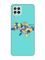 Матовий бірюзовий чохол на Samsung Galaxy A22 4G/ M32/ M22 :: Карта України (принт 261)