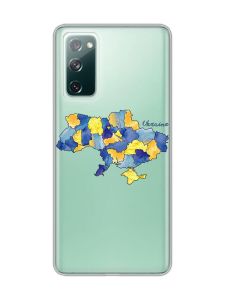 Прозорий чохол на Samsung Galaxy S20 FE :: Карта України (принт 261)