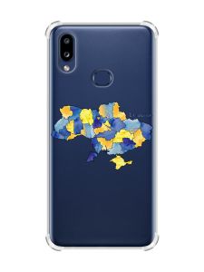 Чохол з потовщеними кутами на Samsung Galaxy A10s (A107) :: Карта України (принт 261)