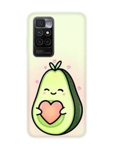 Чохол для Xiaomi Redmi 10 :: Кавай авокадо з сердечком (принт 310)