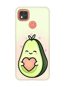 Чохол для Xiaomi Redmi 9C/10A :: Кавай авокадо з сердечком (принт 310)