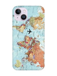 Чохол із захистом камери на iPhone 14 :: Карта світу (принт 318)