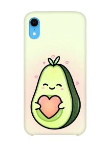 Чохол на iPhone XR :: Кавай авокадо з сердечком (принт 310)