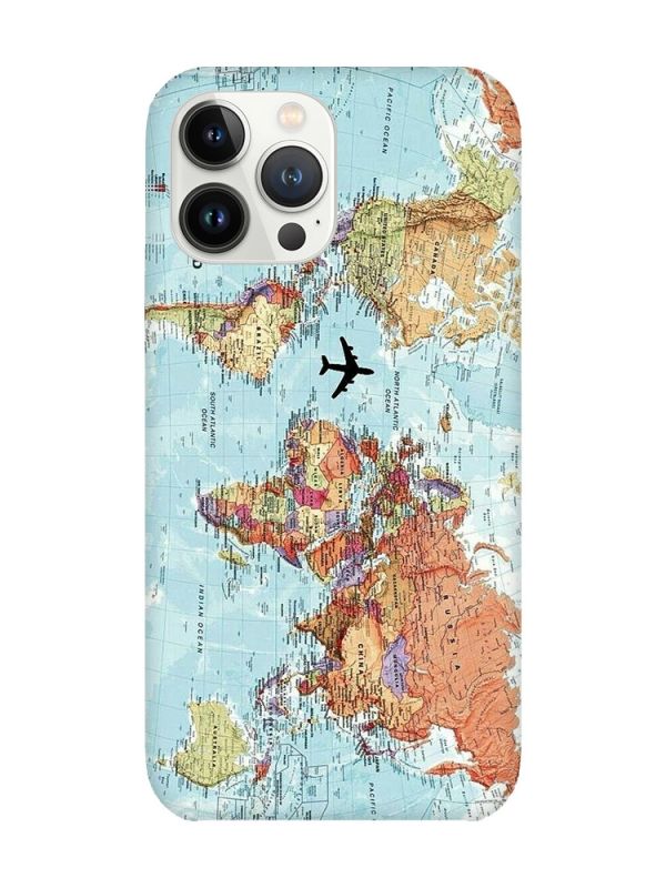 Чохол із захистом камери на iPhone 14 Pro :: Карта світу (принт 318)