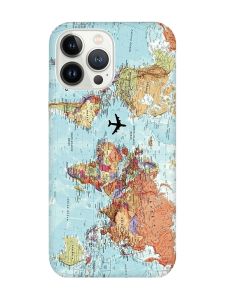 Чохол із захистом камери на iPhone 14 Pro Max :: Карта світу (принт 318)