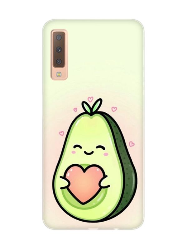 Чохол на Samsung Galaxy A7(2018) A750 :: Кавай авокадо з сердечком (принт 310)