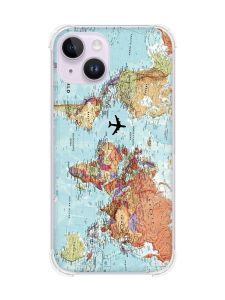 Чохол із потовщеними кутами на iPhone 14 :: Карта світу (принт 318)