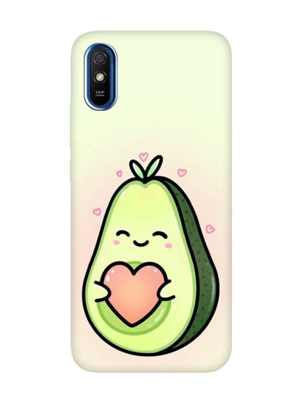 Чохол на Xiaomi Redmi 9A  :: Кавай авокадо з сердечком (принт 310)