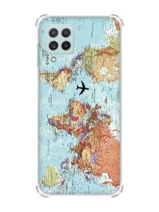 Чохол із потовщеними кутами на Samsung Galaxy A22 5G / A22s 5G :: Карта світу (принт 318)
