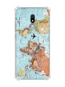 Чохол з потовщеними кутами на Xiaomi Redmi 8A :: Карта світу (принт 318)