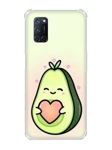 Чохол з потовщеними кутами на Oppo A52/A72/A92 :: Кавай авокадо з сердечком (принт 310)