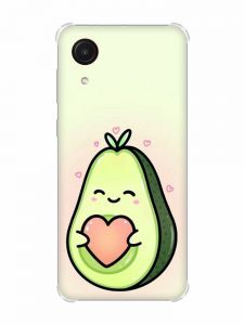 Чохол з потовщеними кутами на Samsung Galaxy A03 Core/A032 :: Кавай авокадо з сердечком (принт 310)
