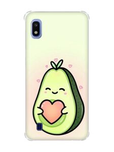 Чохол з потовщеними кутами на Samsung Galaxy A10 (2019)/A105 :: Кавай авокадо з сердечком (принт 310)