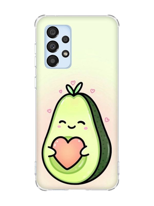 Чохол з потовщеними кутами на Samsung Galaxy A33 5G :: Кавай авокадо з сердечком (принт 310)