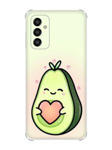 Чохол із потовщеними кутами на Samsung Galaxy M13 4G :: Кавай авокадо з сердечком (принт 310)