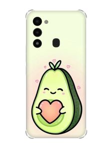 Чохол з потовщеними кутами на TECNO Spark Go 2022 :: Кавай авокадо з сердечком (принт 310)