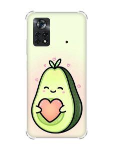 Чохол з потовщеними кутами на Xiaomi Poco X4 Pro 5G :: Кавай авокадо з сердечком (принт 310)