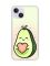 Чохол із потовщеними кутами на iPhone 14 :: Кавай авокадо з сердечком (принт 310)