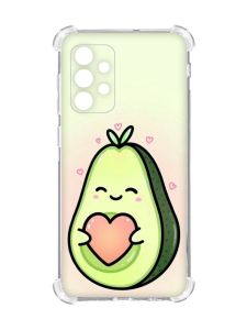 Чохол із потовщеними кутами на Oppo A72 5G :: Кавай авокадо з сердечком (принт 310)