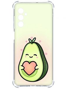 Чохол з потовщеними кутами на Samsung Galaxy A14 5G :: Кавай авокадо з сердечком (принт 310)