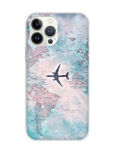 Чохол із потовщеними кутами на iPhone 14 Pro :: Подорожі. Карта (принт 317)