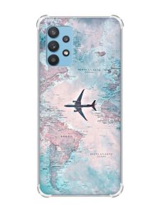 Чохол з потовщеними кутами на Samsung Galaxy A32 :: Подорожі. Карта (принт 317)