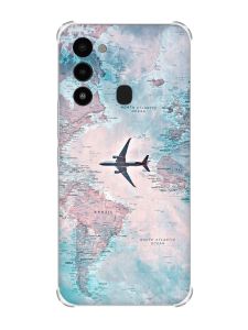 Чохол з потовщеними кутами на TECNO Spark Go 2022 :: Подорожі. Карта (принт 317)