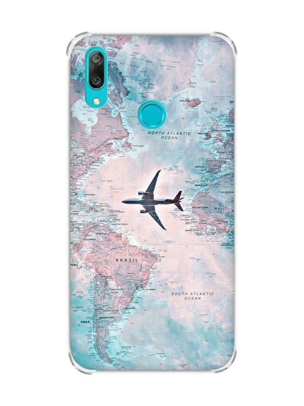 Чохол з потовщеними кутами Huawei Y7 2019/Y7 prime 2019 :: Подорожі. Карта (принт 317)