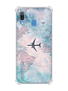 Чохол з потовщеними кутами на Samsung Galaxy A30 (2019) / A20 (2019) :: Подорожі. Карта (принт 317)