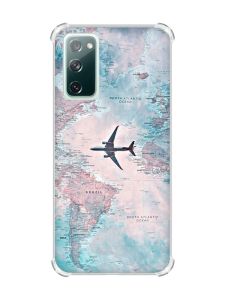 Чохол з потовщеними кутами на Galaxy S20 FE :: Подорожі. Карта (принт 317)