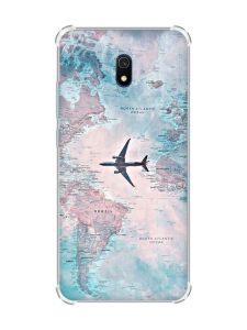 Чохол з потовщеними кутами на Xiaomi Redmi 8A :: Подорожі. Карта (принт 317)