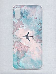 Чохол з потовщеними кутами на Xiaomi Redmi 9A :: Подорожі. Карта (принт 317)