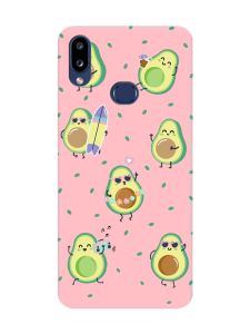 Матовий рожевий чохол на Samsung Galaxy A10s (A107) :: Авокадо на відпочинку (принт 302)