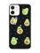 Матовий чорний чохол на Apple iPhone 12 / 12 Pro (6.1) :: Авокадо на відпочинку (принт 302)