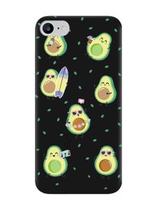Матовий чорний чохол на iPhone 7 / 8 :: Авокадо на відпочинку (принт 302)