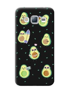 Матовий чорний чохол на Samsung Galaxy J3 / J310 :: Авокадо на відпочинку (принт 302)