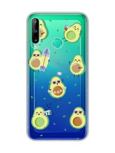 Прозорий чохол для Huawei Р40 lite E / Y7p  :: Авокадо на відпочинку (принт 302)