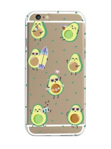 Прозорий чохол на iPhone 6/6s :: Авокадо на відпочинку (принт 302)